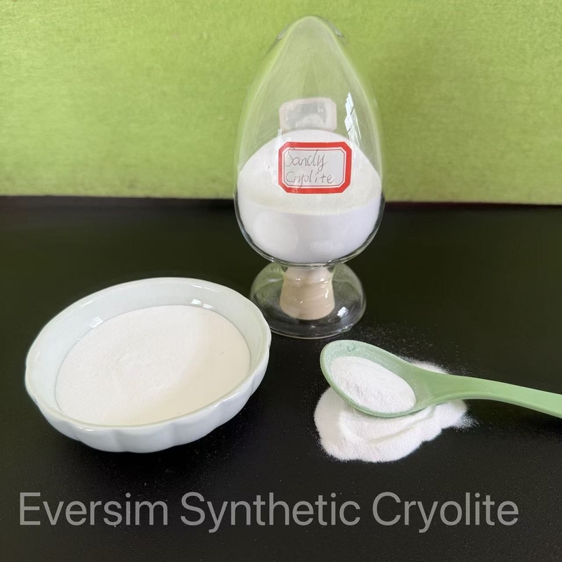 অজৈব রাসায়নিক সাদা বালুকাময় Na3AlF6 CH-1/CM-1 সিন্থেটিক ক্রায়োলাইট সিরামিক এবং গ্লেজ শিল্পে ব্যবহৃত হয়